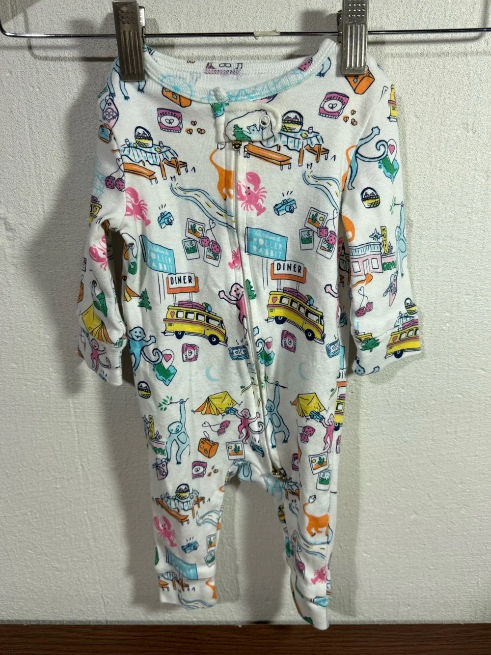 Roller Rabbit Road Trip Bodysuit 3-6 Months